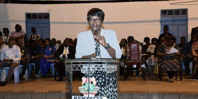 Kenyatta University Deputy Vice-Chancellor (Academic), Prof. Waceke Wanjohi. Photo/Ku.