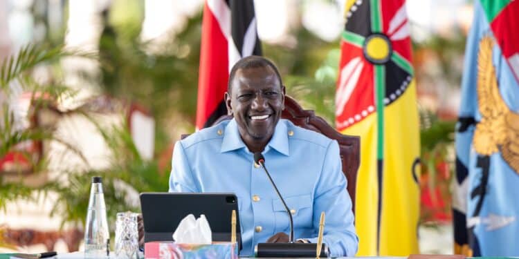 President William Ruto During A Cabinet Meeting On June 13,2024. Phioto/Pcs Finance Bill