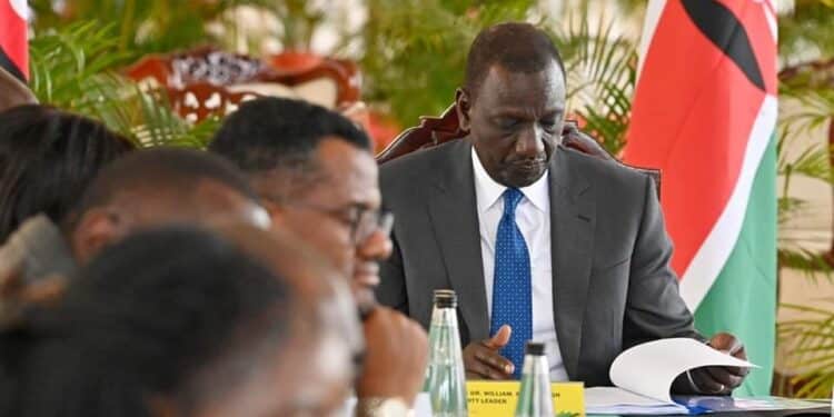 President William Ruto Chairing Uda National Steering Committee Meeting On April 2, 2024. Photo/Uda.