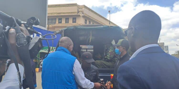 Police Officers Arresting Protesters During The Anti-Finance Bill Demos In Nairobi Cbd On June 18, 2024. Photo/ The Kenya Times.