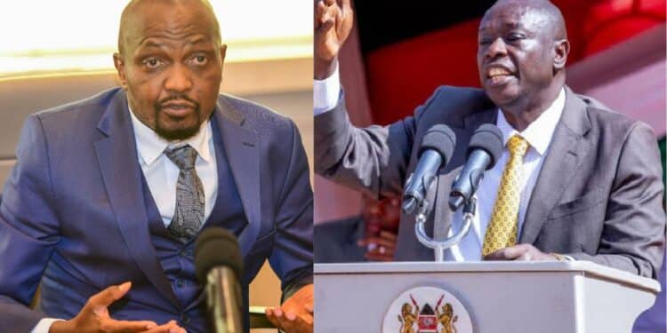 Photo Collage Of Public Service Cabinet Secretary (Cs) Moses Kuria &Amp; Dp Rigathi Gachagua. Photo/Courtesy