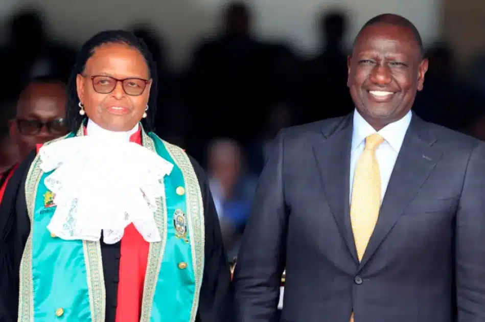President William Ruto With Cj Martha Koome During A Past Meeting At State House Nairobi. David Majanja