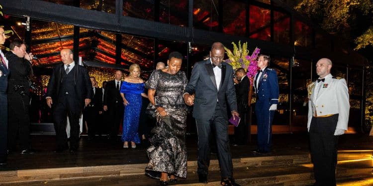 President Ruto And Rachel At State Dinner. Photo/Courtesy