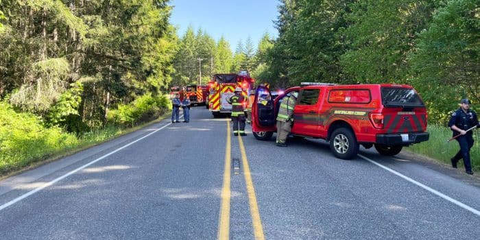 Accident Scene In Washington