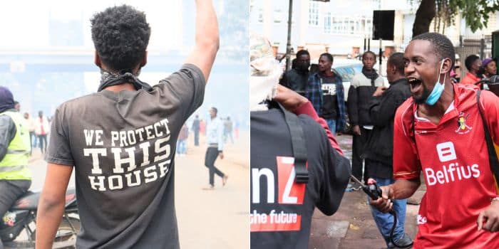 Tear Gas During Protest