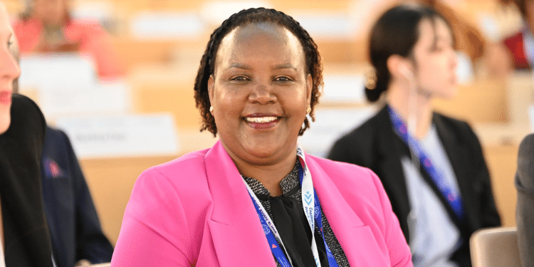 Public Auction Cabinet Secretary, Ministry Of Labour And Social Protection, Florence Bore. Photo/Courtesy