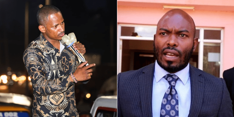 Drama As Babu Owino Refuses To Honour Speaker'S Orders Collage Of Embakasi East Mp Babu Owino &Amp; Gatundu South Mp Gabriel Kagombe. Photo/Courtesy