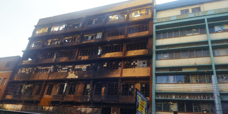 The Sunbeam Mall After The Fire Incident That Broke Out On June 25, 2024. 
