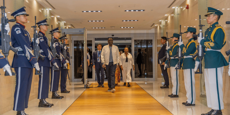 President Willima Ruto And First Lady Mama Rachel Ruto Arrive In South Korea On June 3,2024. Photo\Courtesy