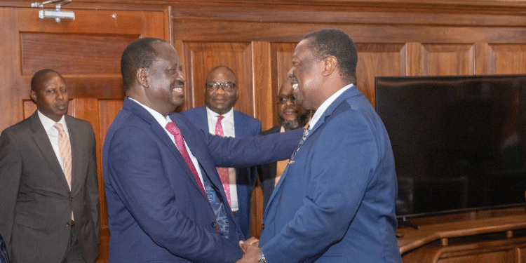 Women Break Glass Ceiling, Njambi’s Final Bow &Amp; Mystery Of Nis Officer'S Death Former Prime Minister Raila Odinga (Left) Meets Prime Cabinet Secretary Musalia Mudavadi At The Ministry Of Foreign Affairs Headquarters On June 5, 2024.
