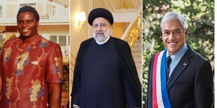 Former Heads Of State From Left: 2Nd President Of Rwanda, Late Juvénal Habyarimana, 8Th President Of Iran, Late Ebrahim Raisi (Centre), Former Chilean President, Late Sebastián Piñeraphoto/Courtesy
