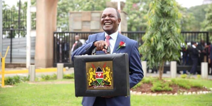 Treasury Cabinet Secretary Njuguna Ndungu During Budget Reading. Photo/Courtesy.