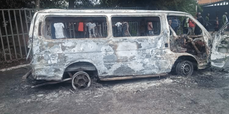 A Photo Showing The Aftermath Of The Explosion Incident In Embakasi. 