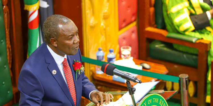 Treasury Cs Prof Njuguna Ndung'U Presents The Budget Statement In Parliament On June 23, 2024. 
