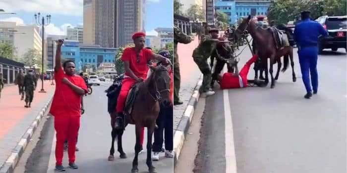 Eric Omondi Clobbered And Arrested By Anti-Riot Police Eric Omondi