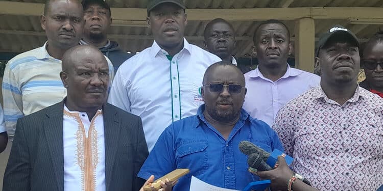 The Lecturers Speak At Jkuat In Juja On May 18, 2024. Photo/ Courtesy