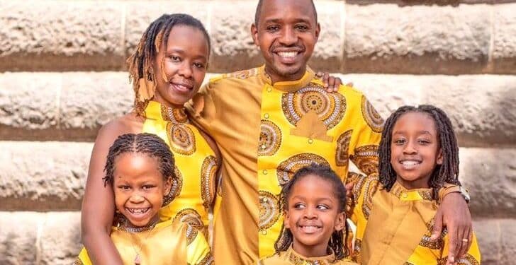 Boniface Mwangi And His Family. Photo/ Boniface