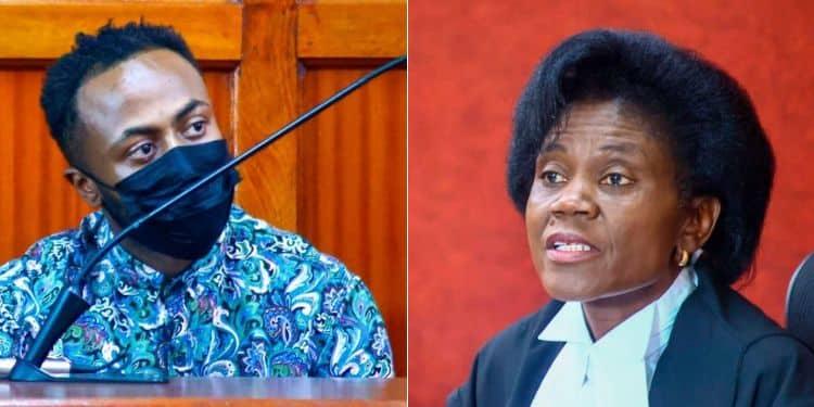 A Side To Side Photo Of Jowie Irungu And Justice Grace Nzioka. Photo/Courtesy