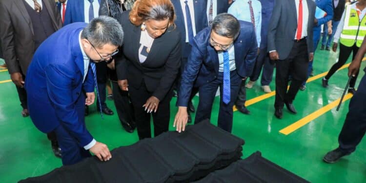 Chinese Tycoons Open Factory In Kenya, Promise Jobs Sinoma Roofing Company