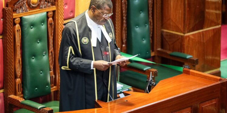 Court Petitioned To Declare National Assembly Unconstitutional Over Two Reasons Speaker Moses Wetangula In A Past Court Session.