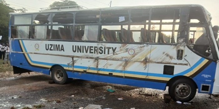 Death Reported As University Bus Full Of Passengers Crashes Uzima University Accident