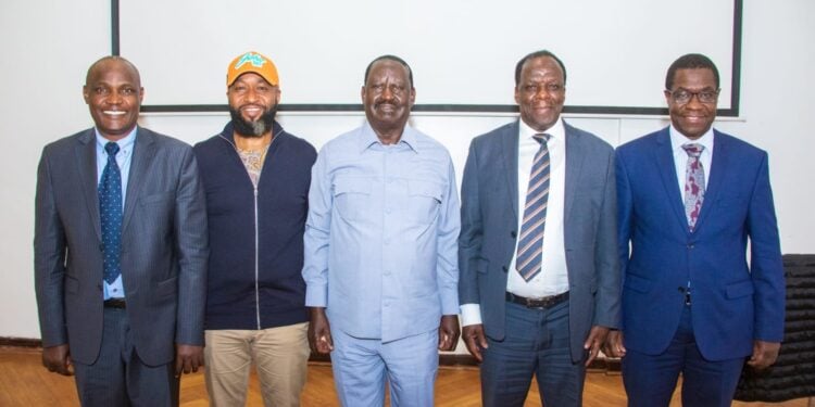 Joho, Oparanya &Amp; Mbadi Resign From Odm Odm Leader Raila Odinga With Cs Nominess Ali Hassan Joho, Wycliffe Oparanya, John Mbadi And Opiyo Wandayi.photo/Odm.