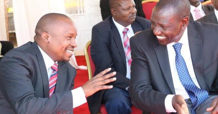 Ruto Praises Kindiki After His Nomination A Photo Of Cs Defence Nominee Kithure Kindiki And President William Ruto. Photo/ Courtesy