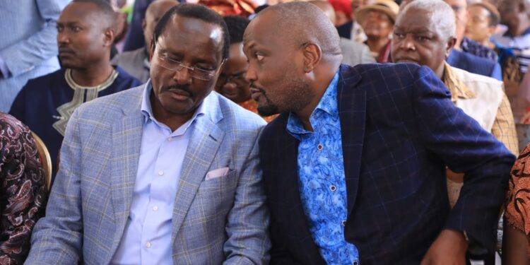 Moses Kuria Clarifies Reports Of Being Nominated As Ambassador Moses Kuria With Wiper Leader Kalonzo Musyoka. Photo-Moses Kuria