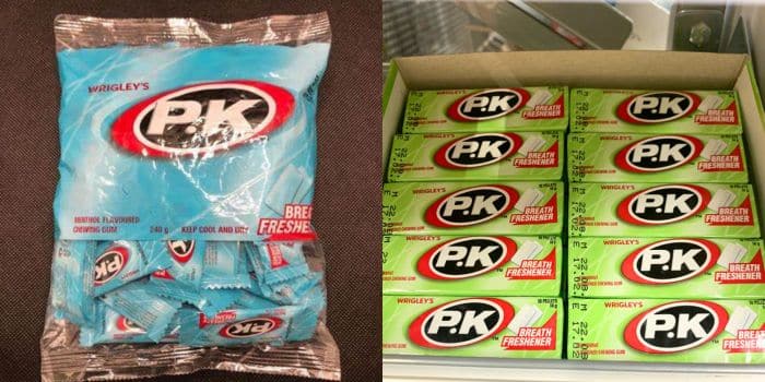 What Does Initial P.k In Chewing Gum Stand For? P.k Chewing Gum