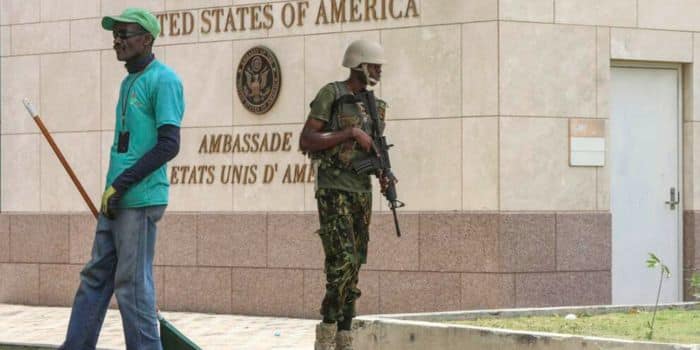 Kenyan Police At Us Embassy Haiti 