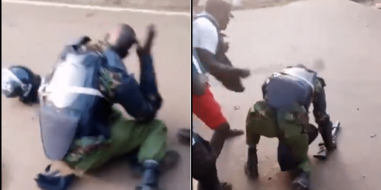 Dci Gives Update On Men Recorded Beating Cop Before Snatching His Gun Police Officer Captured Being Attacked By Mob In Video