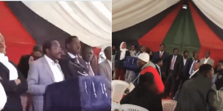 Kalonzo Cuts Short Speech As Goons Disrupt Azimio Presser