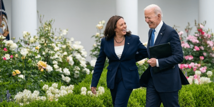 President Joe Biden With Vice-President Kamala Harris. Photo/Biden (X)