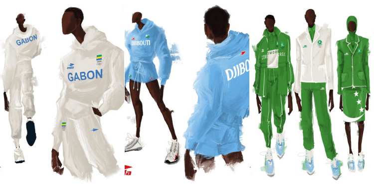 Olympic Kits For Three Countries Designed By Enda. Photo/ Enda X