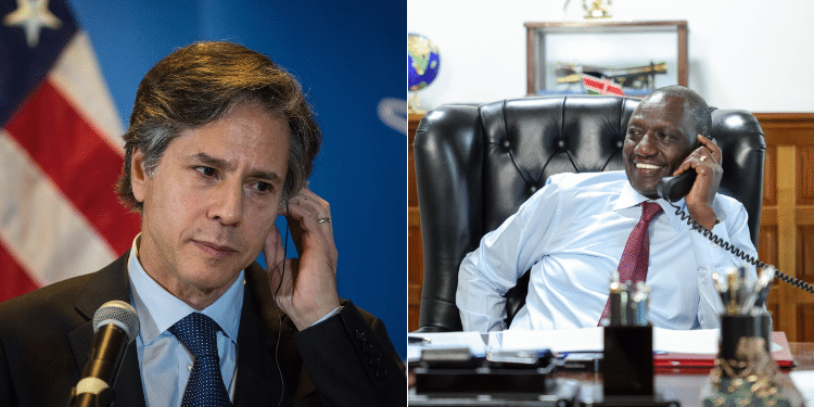 Ruto Holds Phone Call With Us Secretary Anthony Blinken