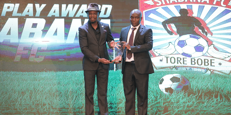 Former Sports Cabinet Secretary Ababu Namwamba Presents An Award At The Fkf Gala On Friday, July 26 2024 At Safari Park Hotel In Nairobi. Photo/ Fkf On X