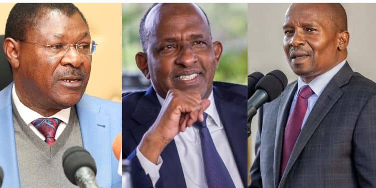 Collage Of National Assembly Speaker Moses Wetangula, &Amp; Former Css Aden Duale &Amp; Kithure Kindiki. Photo/Courtesy