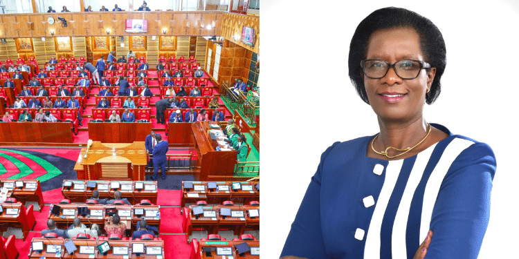 Mps Reject Pay Rise, Gang Up Against Src A Side-To-Side Photo Of A Past Parliament Session And A Photo Of Src Ceo Lynne Mengich.
