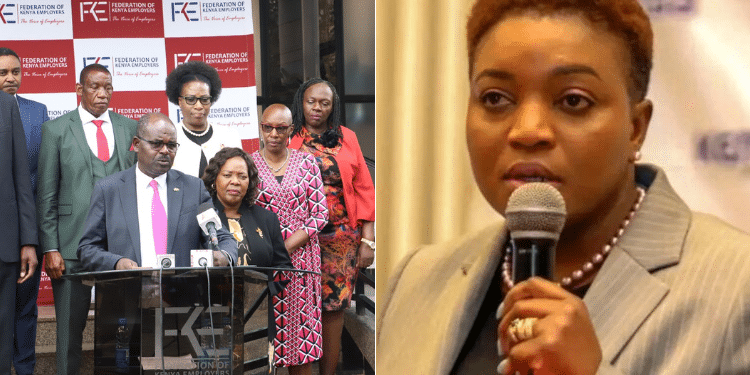 Side To Side Photo Of Health Cs Susan Nakhumicha And Fke Officials At A Past Event. Photo/ Fke