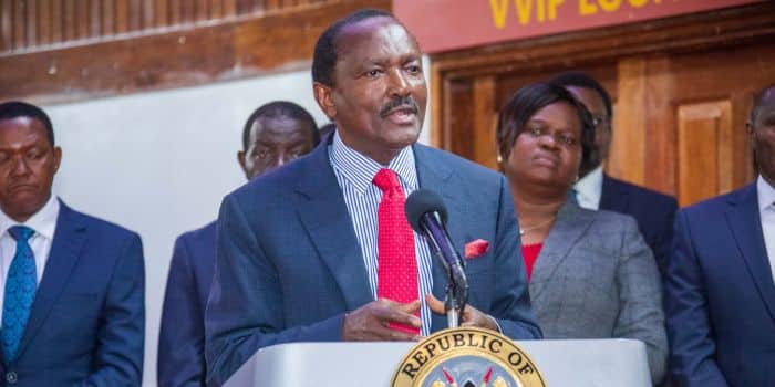 Wiper Leader Kalonzo Musyoka.
