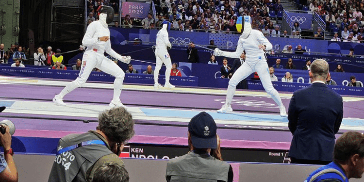 Alexandra Ndolo During Her Match With Ukraine'S Kryvtska In A Tight Game, With A Score Of 12 To 13