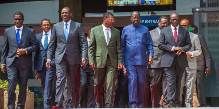 Raila Odinga And Ruto 