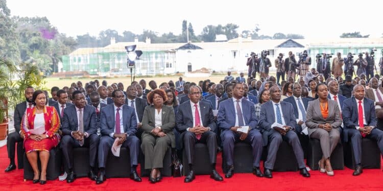 Cabinet Secretaries During The Swearing In Ceremony At State House, Nairobi. Photo/Pcs