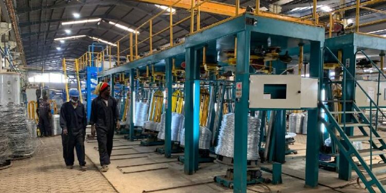 Some Of The Steel Manufactured At Kifaru Steel Blue Nile Building Mills Limited. Photo/ Courtesy