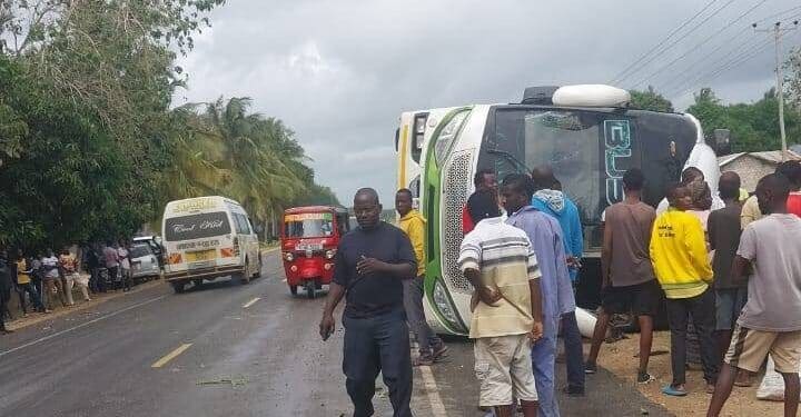 Mombasa-Malindi Highway Accident: Buscar Bus Turns
