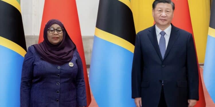 China-Xi-Jinping And Samia-Suluhu-Hassan. Photo/Courtesy