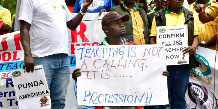 Kuppet Teachers Strike On August 26, 2024.Photo/Courtesy.