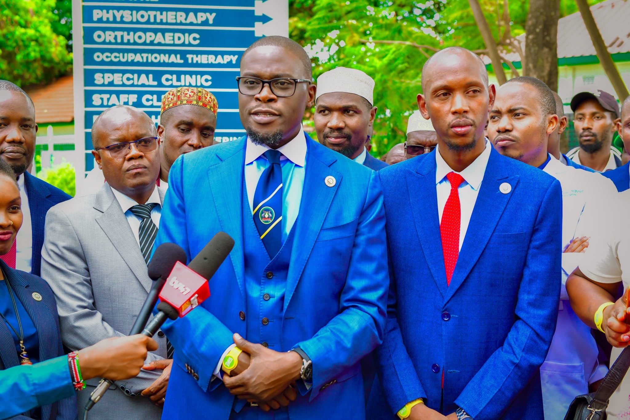Nairobi County Governor Johson Sakaja And County Environment Chief Officer Geoffrey Mosiria. Photo/ Mosiria X.