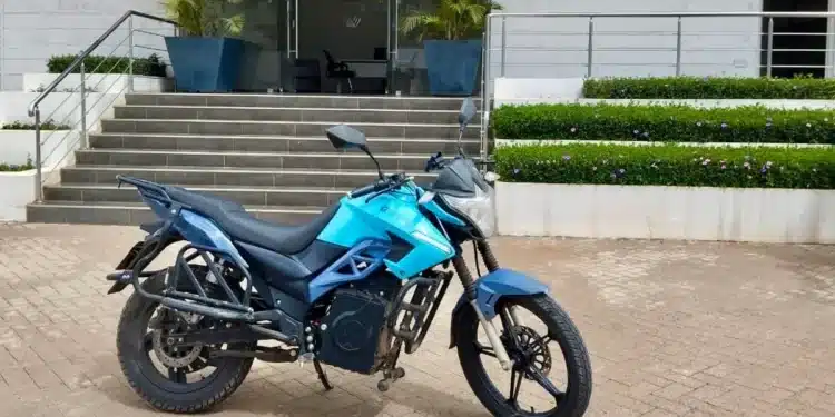 Mobius Motors Bought By Undisclosed Buyer Days After Announcing Closure Mobius Motors Motorcycle Outside A Showroom. Photo/Courtesy.