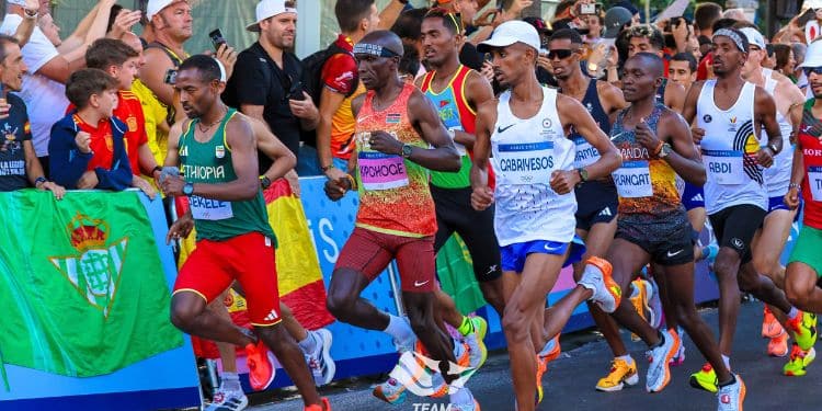 Cost &Amp; Details Of Headband Worn By Kipchoge, Obiri At Paris Olympics World Record Holder Eliud Kipchoge During The 2024 Paris Olympics